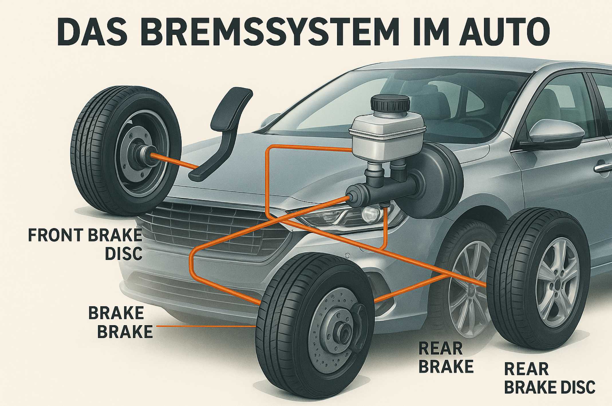 Bremssystem im Auto