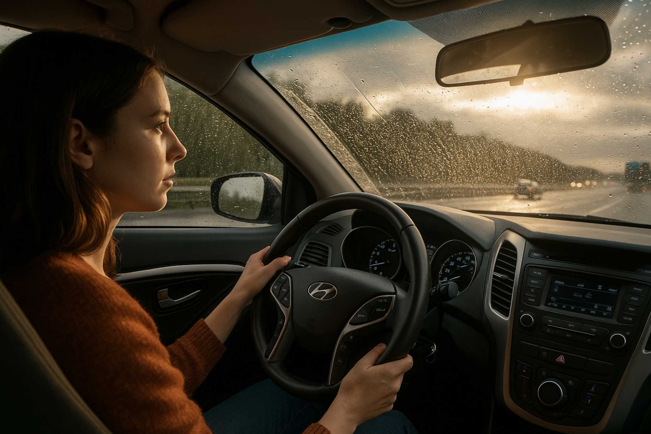 Regenfahrten Sicherheitsrisiko